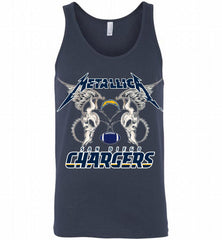 Metallica Los Angeles Chargers Logo Tank - zezetee