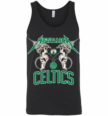 Metallica Boston Celtics Logo Tank - zezetee