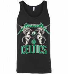 Metallica Boston Celtics Logo Tank - zezetee