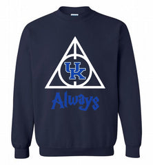 KENTUCKY WILDCATS DEATHLY HALLOWS ALWAYS GIFT Crewneck Sweatshirt - zezetee