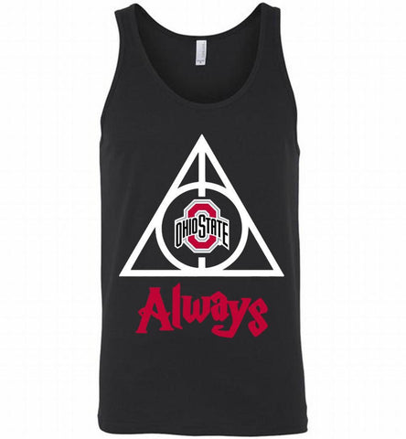 OHIO STATE BUCKEYES DEATHLY HALLOWS ALWAYS GIFT Tank - zezetee