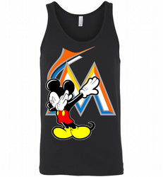 Disney Mickey Mouse Dabbing Miami Marlins Tank