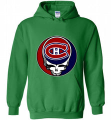 NHL TEAM MONTREAL CANADIENS X GRATEFUL DEAD LOGO BAND Hoodie - zezetee