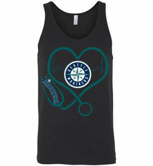 Nurse Heartbeat Seattle Mariners Tank - zezetee