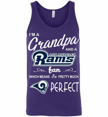 I'M A Grandpa And A Los Angeles Rams Pretty Much Perfect Tank - zezetee