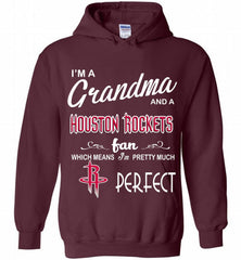 I'M A Grandma And A Houston Rockets Fans Perfect Hoodie - zezetee