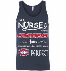 I'M A Nurse And A Montreal Canadiens Fans Gift Tank - zezetee