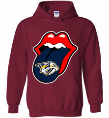 Nashville Predators  x The Rolling Stones Logo Hoodie - zezetee