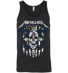 Metallica Snake Skull Columbus Blue Jackets Logo Tank