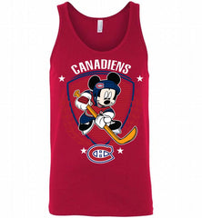 NHL Hockey Mickey Mouse Montreal  Canadiens Disney Tank - zezetee