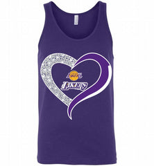 Los Angeles Lakers In Diamond Heart Tank - zezetee