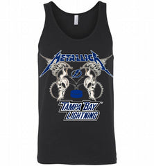 Metallica Tampa Bay Lightning Logo Tank - zezetee