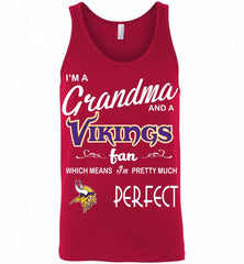 I'M A Grandma And A Vikings Fans I'm Pretty Much Perfect Tank - zezetee