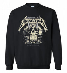 Metallica We Don't Give A Shit Oakland Raiders Crewneck Sweatshirt - zezetee