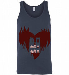 My heart is burning for Notre Dame Tank - zezetee