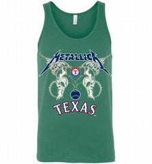 Metallica Texas Rangers Logo Tank - zezetee
