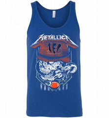 Metallica Skull Snake Cincinnati Bengals Tank - zezetee