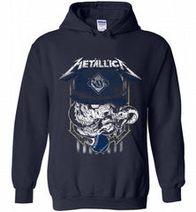 Metallica Skull Tampa Bay Rays Logo Hoodie - zezetee