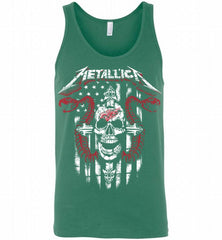Metallica Snake Skull Detroit Red Wings Logo Tank - zezetee