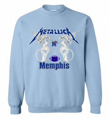Metallica Memphis Tigers Logo Crewneck Sweatshirt - zezetee