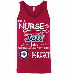I'M A Nurse And A Winnipeg Jets Fans Gift Tank - zezetee