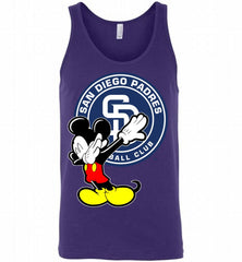 Disney Mickey Mouse Dabbing San Diego Padres Tank - zezetee