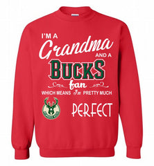I'M A Grandma And A Milwaukee Bucks Fans Perfect Crewneck Sweatshirt - zezetee