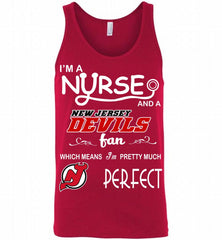 I'M A Nurse And A New Jersey Devils Fans Gift Tank - zezetee