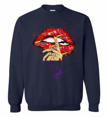mlb cardinals lip shut the fuck up Crewneck Sweatshirt - zezetee
