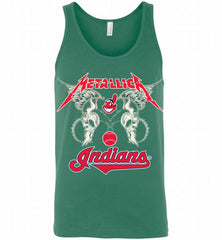 Metallica Cleveland Indians Logo Tank - zezetee