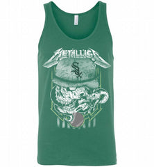 Metallica Skull Chicago White Sox Logo Tank - zezetee