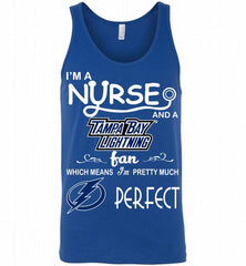 I'M A Nurse And A Tampa Bay Lightning Fans Gift Tank - zezetee