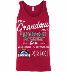 I'M A Grandma And A Colorado Rockies Fans Gift Tank - zezetee
