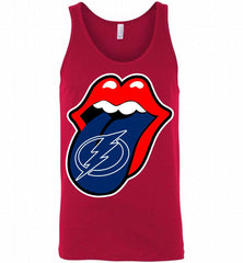 Tampa Bay Lightning  x The Rolling Stones Logo Tank - zezetee