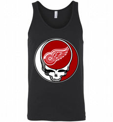 NHL TEAM DETROIT RED WINGS X GRATEFUL DEAD LOGO BAND Tank