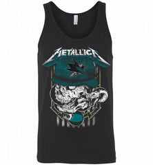 Metallica Skull Snake San Jose Sharks Tank - zezetee