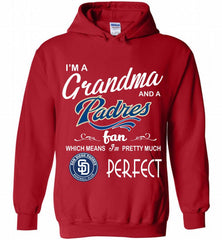 I'M A Grandma And A San Diego Padres Fans Gift Hoodie - zezetee