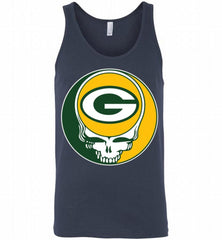 NFL GREEN BAY PACKERS GRATEFUL DEAD FAN FAN FOOTBALL Tank - zezetee