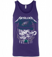 Metallica Skull Snake Philadelphia Eagles Tank - zezetee