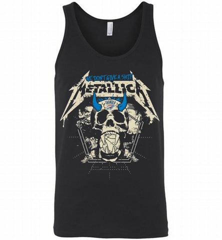 Metallica We Don't Give A Shit Oklahoma City Thunder Tank - zezetee
