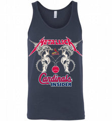 Metallica St Louis Cardinals Logo Tank - zezetee