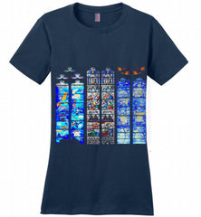 3-Vitraux Cathedrale Notre Dame de Rodez Ladies Perfect - zezetee