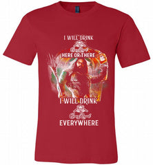 AQUAMAN I WILL DRINK CROWN ROYAL HERE THERE I WILL DRINK CROWN ROYAL EVERYWHERE Canvas USA - zezetee