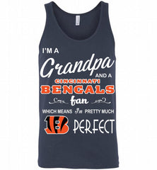 I'M A Grandpa And A Cincinnati Bengals Pretty Much Perfect Tank - zezetee
