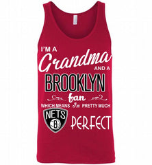 I'M A Grandma And A Brooklyn Nets Fans Perfect Tank - zezetee