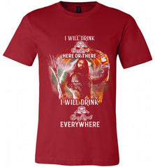 AQUAMAN I WILL DRINK CROWN ROYAL HERE THERE I WILL DRINK CROWN ROYAL EVERYWHERE Canvas USA - zezetee