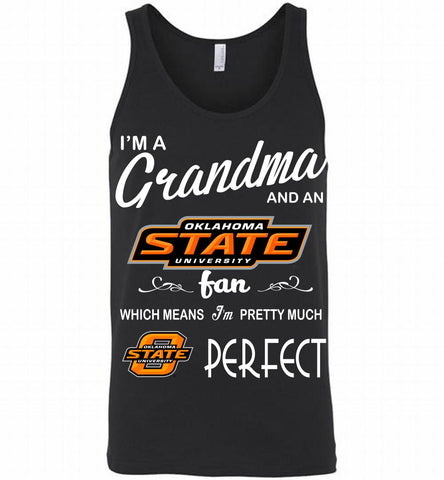 I'M A Grandma And A Oklahoma State Cowboys Fan Tank - zezetee