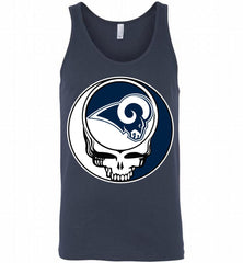 Los Angeles Rams Grateful Dead Logo Band Tank - zezetee