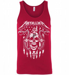 Metallica Snake Skull San Antonio Spurs Logo Tank - zezetee