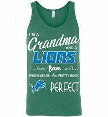 I'M A Grandma And A Detroit Lions Fans I'm Pretty Much Perfect Tank - zezetee
